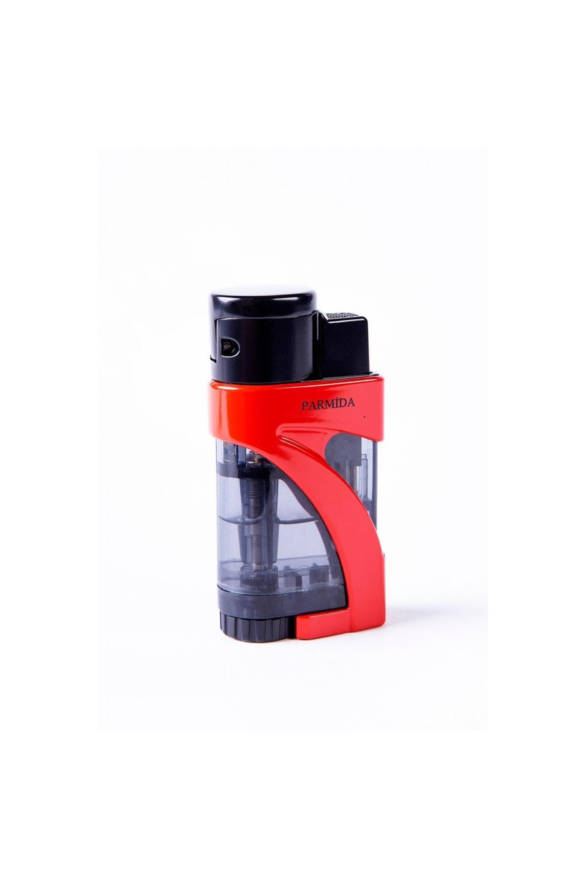 Parmida 3 Torch Puro Çakmağı Şeffaf-kırmızı
