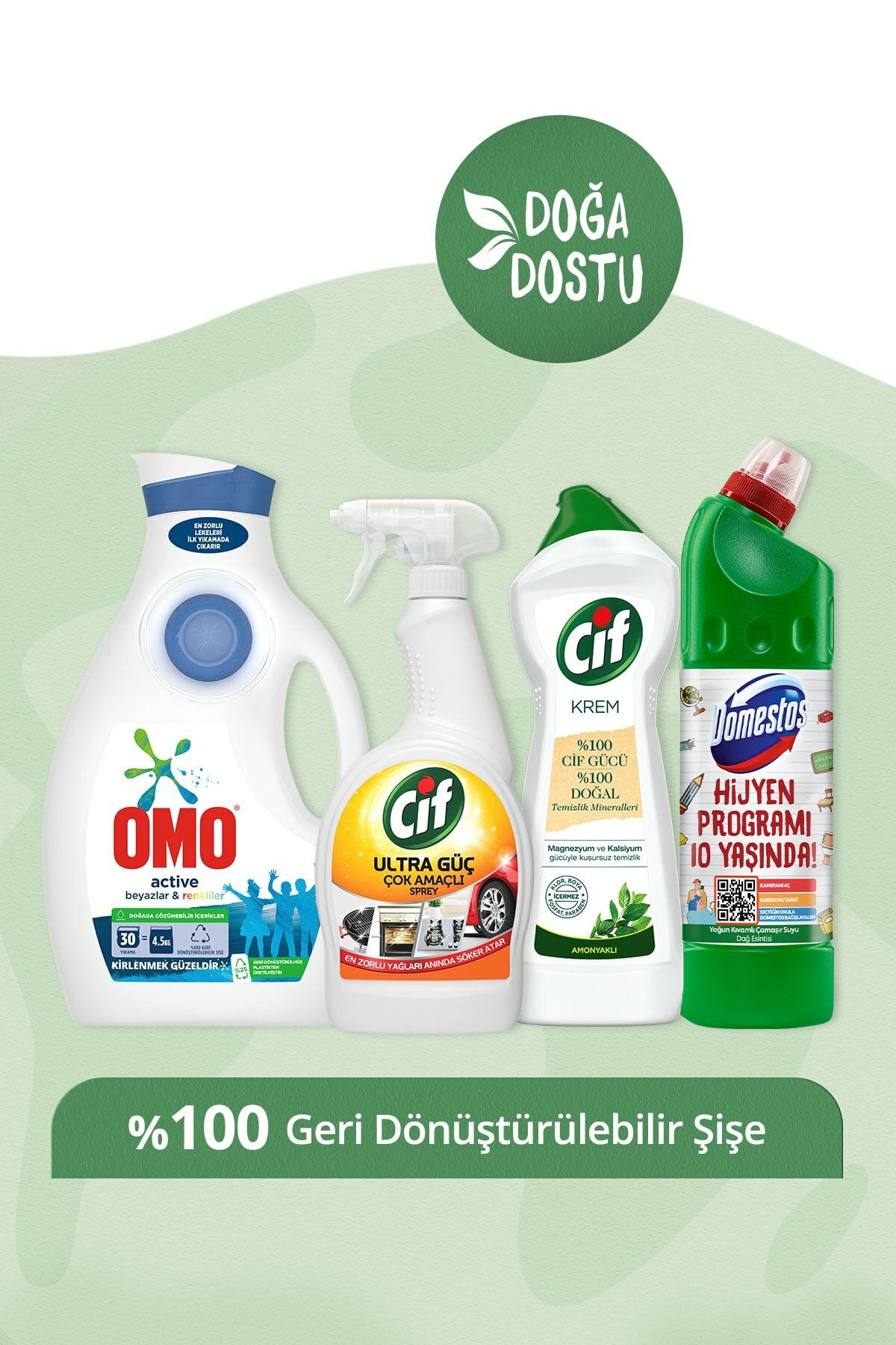 Domestos Omo Cif Doğa Dostu Temizlik Seti