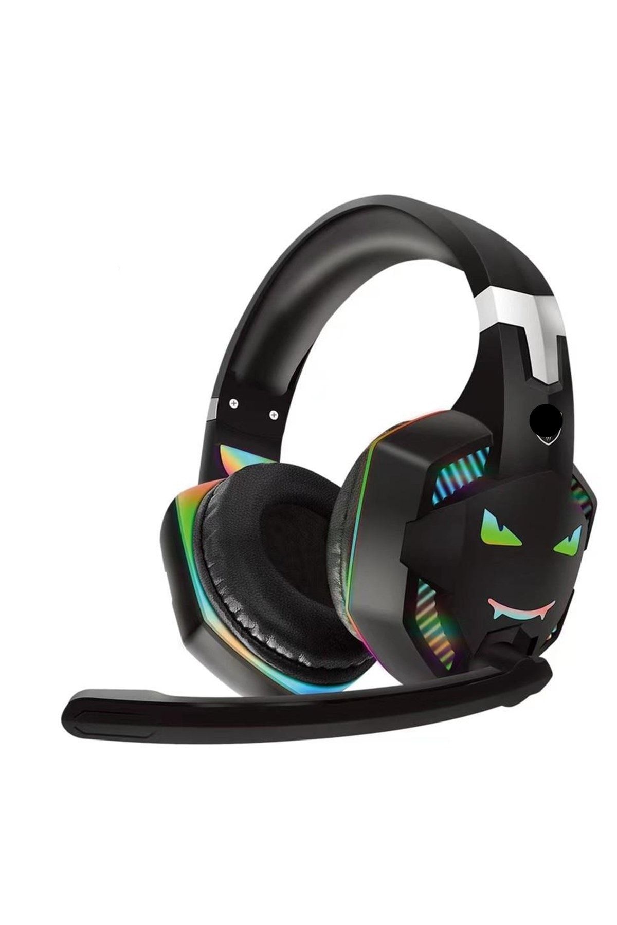 ELROND A+ Kalite Işıklı Profesyonel Oyuncu Kulaklığı Rgb Kablolu Işıklı Mikrofonlu Kulaklık Pc Ps Xbox