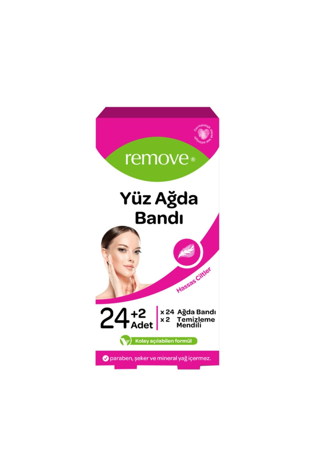 remove Yüz Ağda Bandı Hassas Ciltler 24 Adet