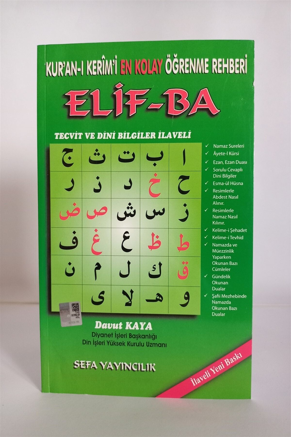 Sefa Yayıncılık Kur'an-ı Kerimî En Kolay Öğrenme Rehberi Elif-ba