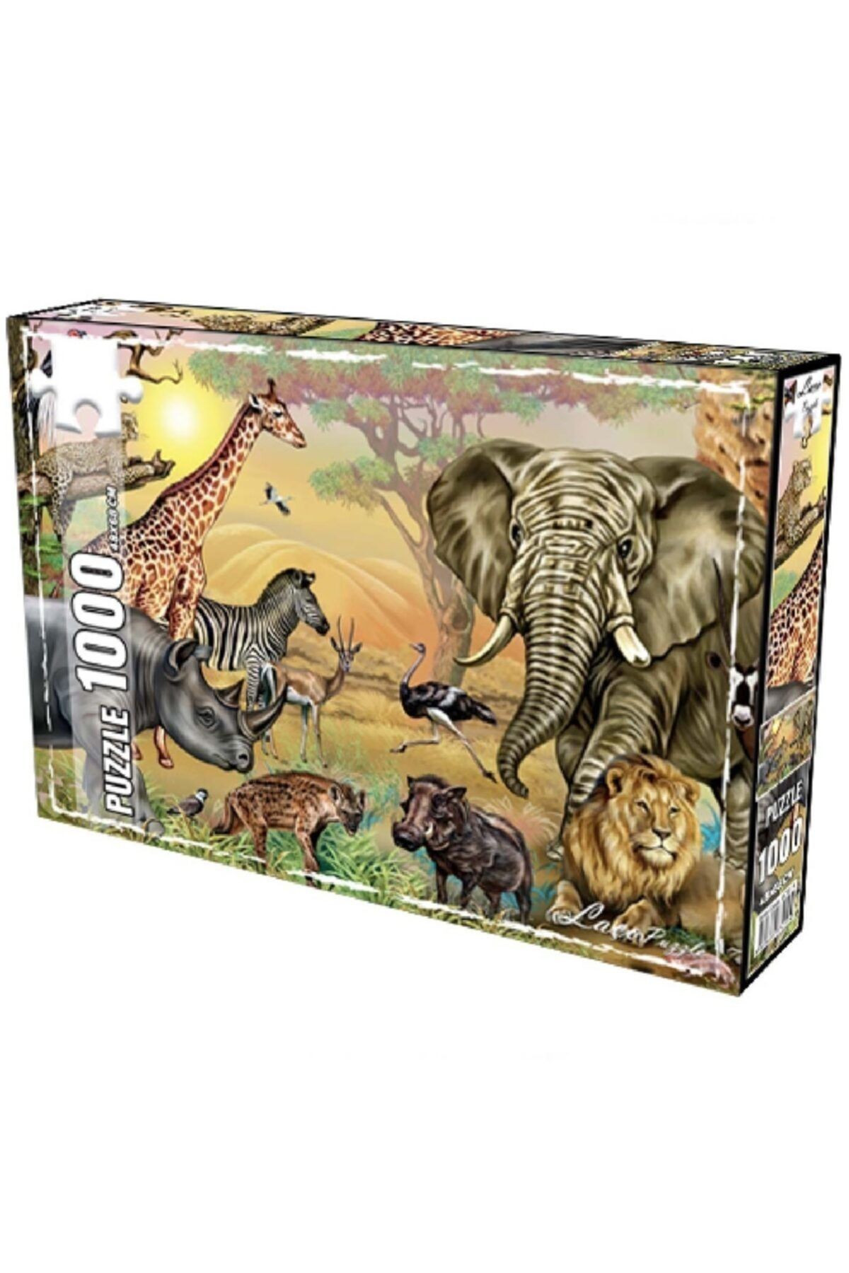 LAÇO KİDS Savana Hayvanları 1000 Parça Puzzle