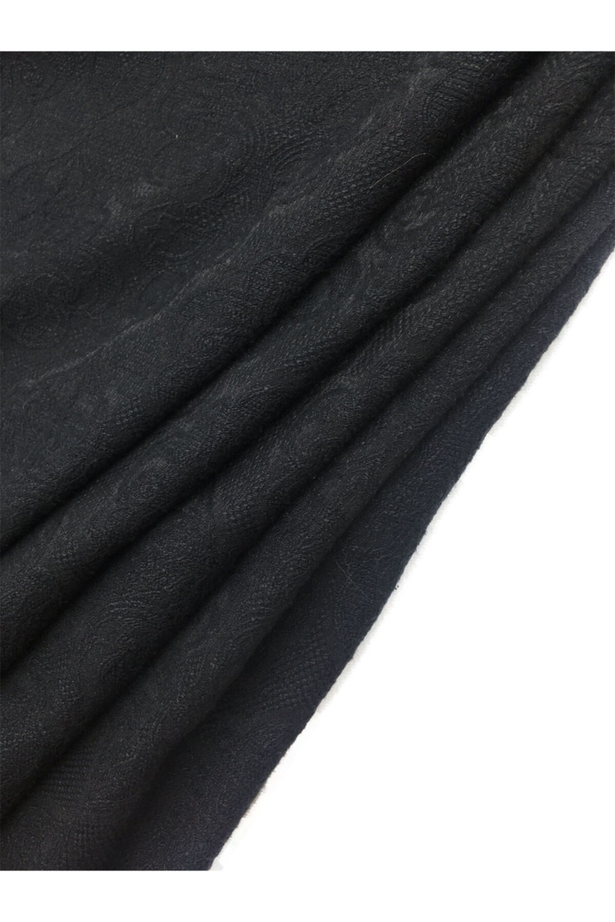 Yiğit Kumaş Pamuk Jakarlı Kumaş - Siyah