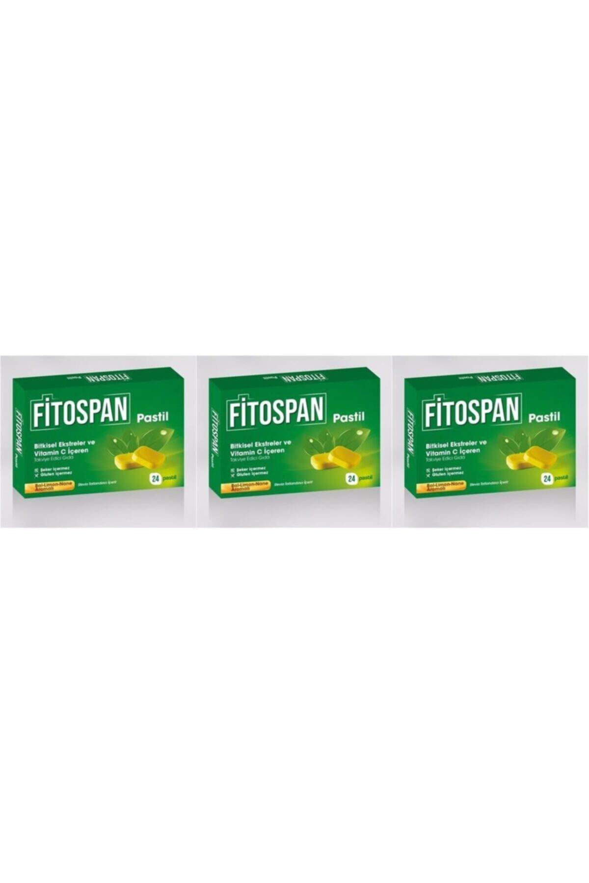 EDİS PHARMA Fitospan Bal Limon Nane Aromalı 24 Pastil 3 Adet