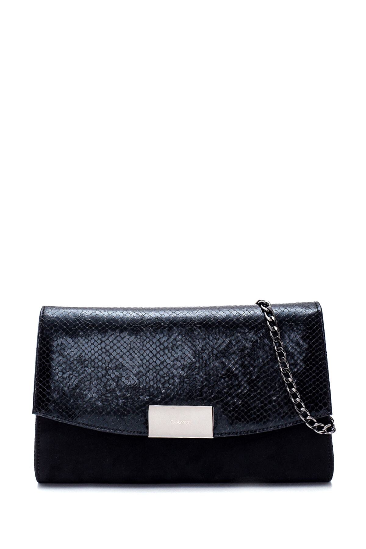 Derimod Kadın Yılan Derisi Desenli Portföy