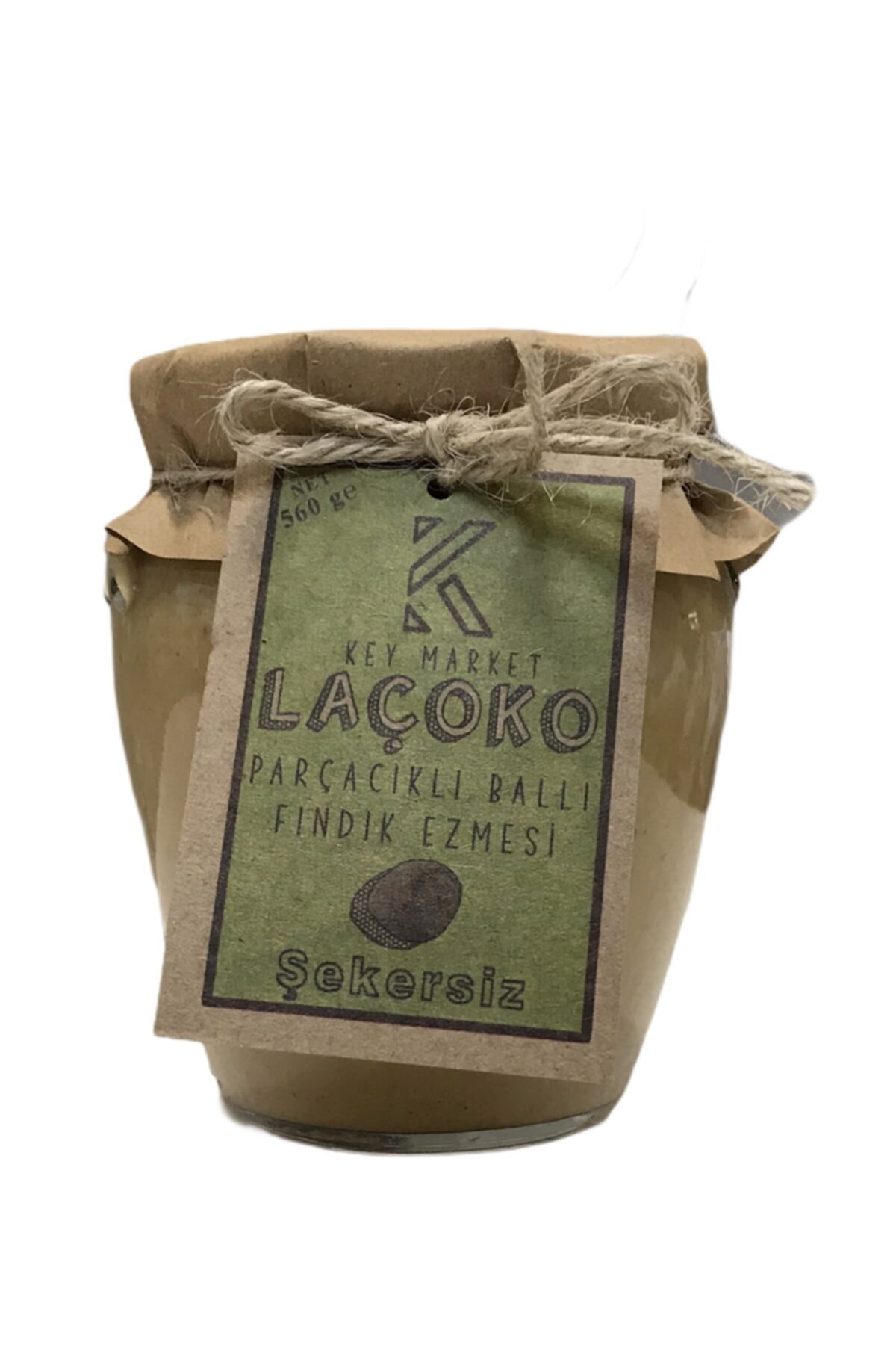 KEY Market Laçoko Parçacıklı Ballı Fındık Ezmesi 560 Gr