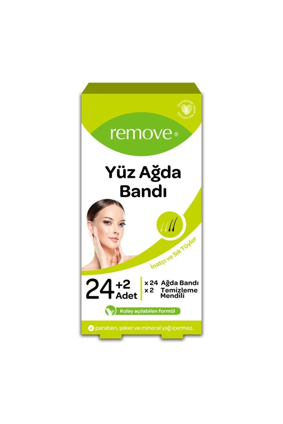 remove Yüz Ağda Bandı Inatçı Ve Sık Tüyler 24'lü