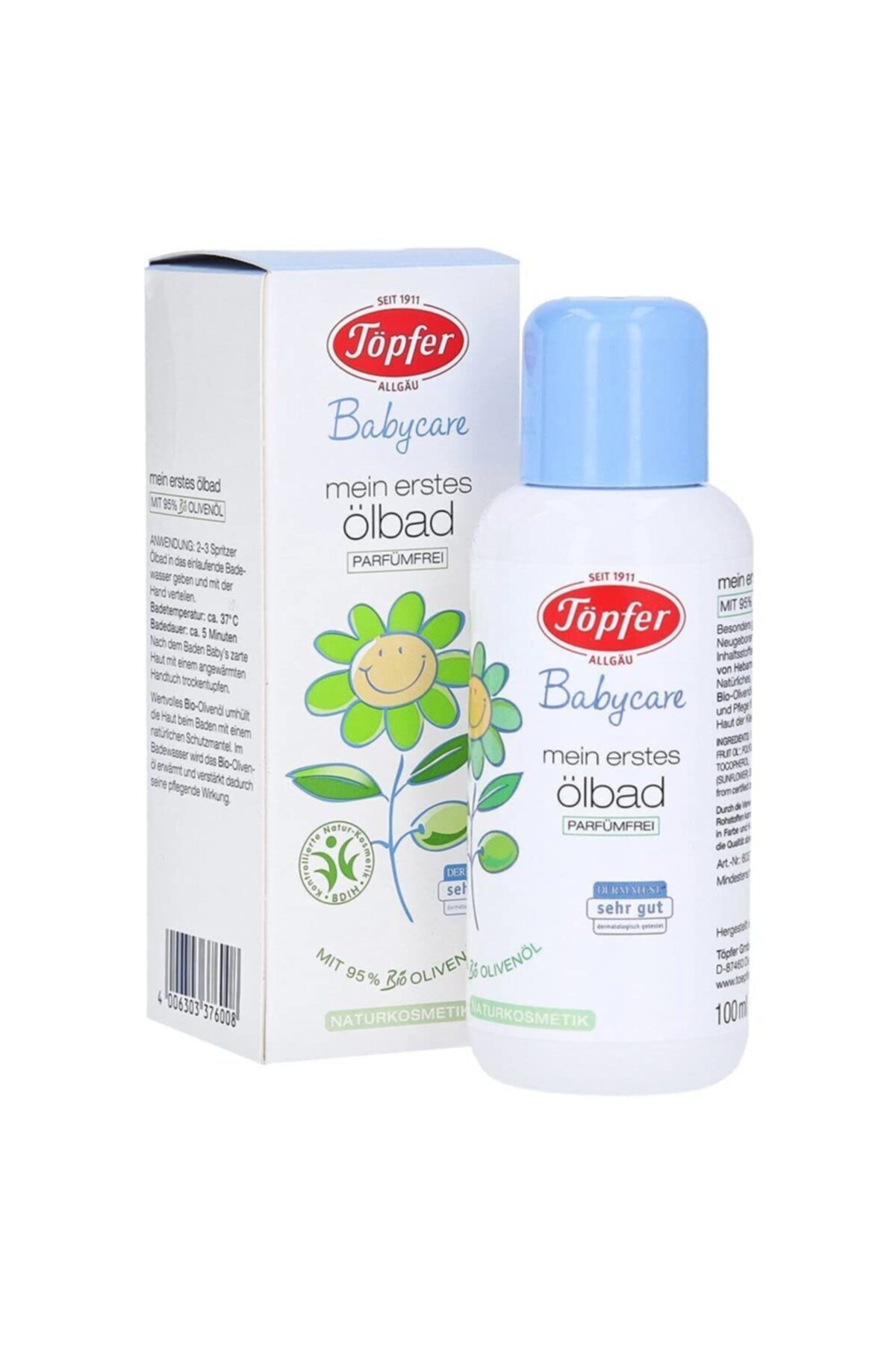 Töpfer Babycare Ilk Yağ Banyom / Bebek Banyo Yağı- 100 Ml.