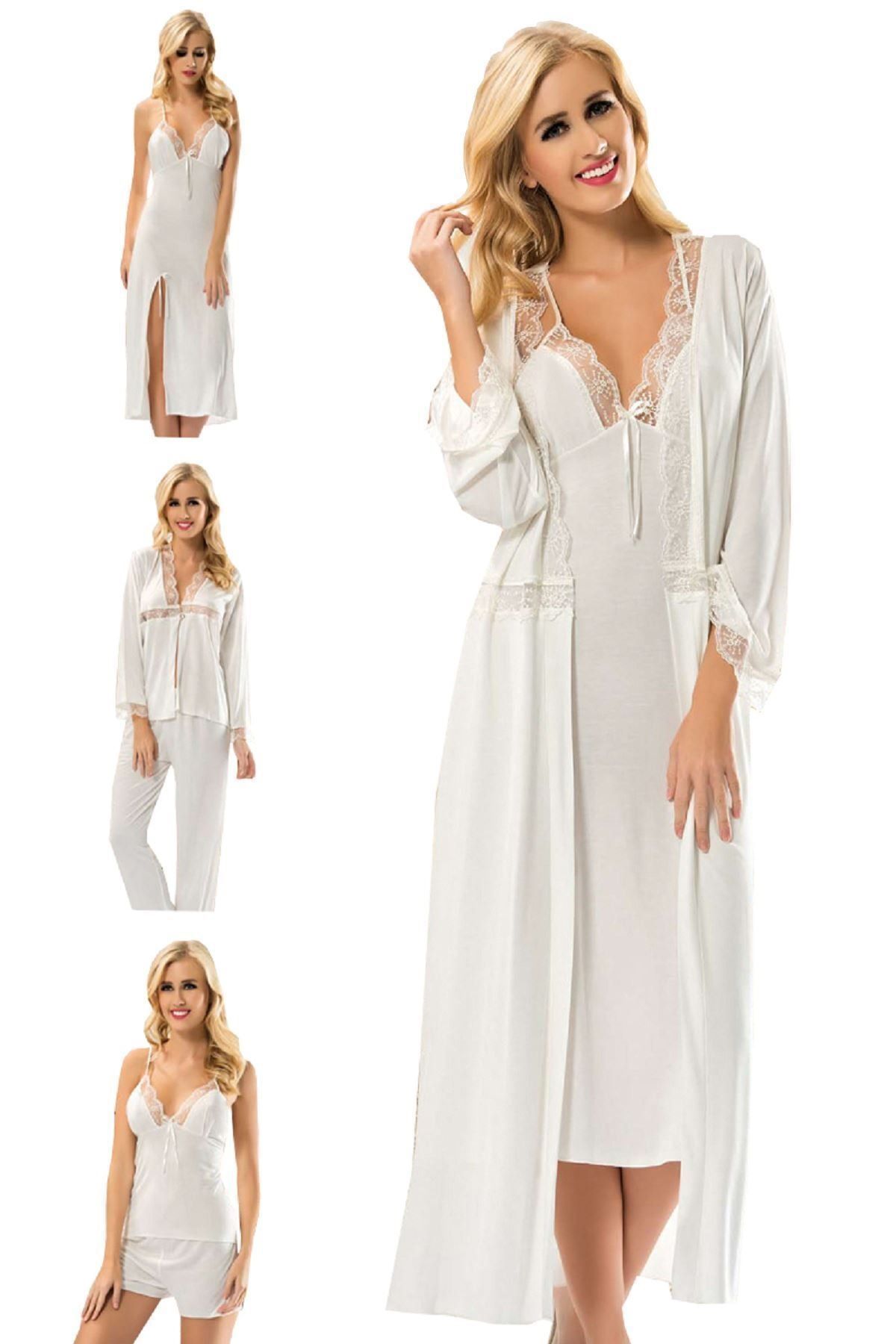 Sistina 1510 Penye Çeyizlik 6 Lı Set Ekru
