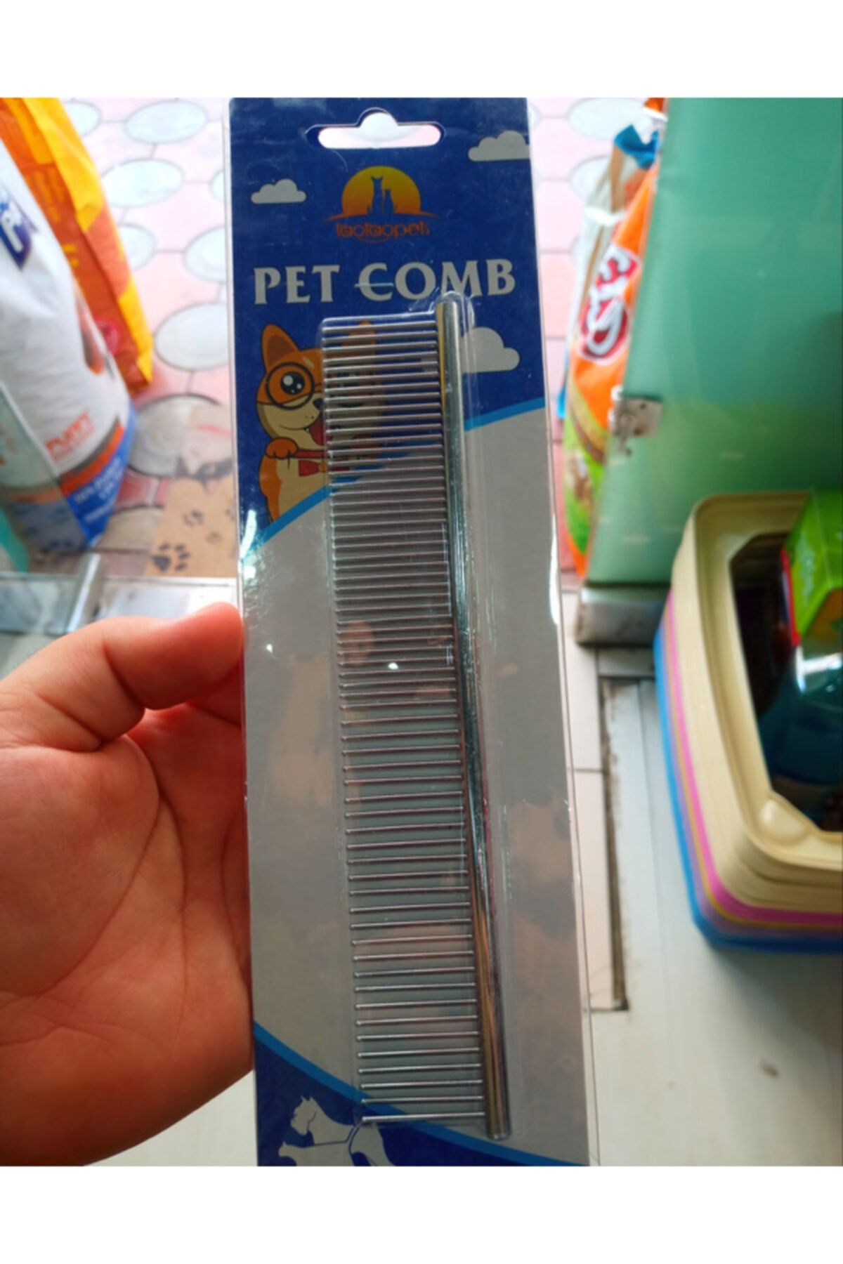 Candaş Petshop Kedi Köpek Tarağı Çelik