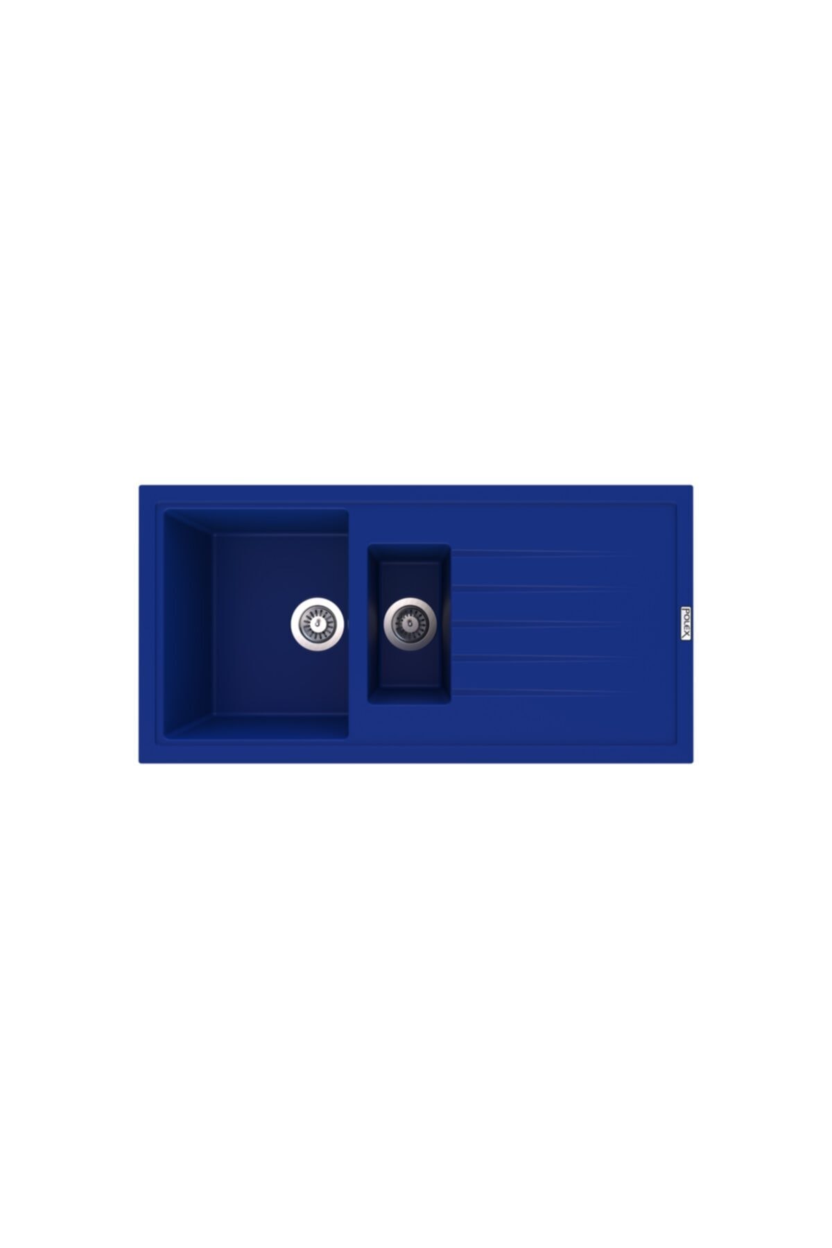 POLEX Cristalüx Granit Eviye P01 Mavi