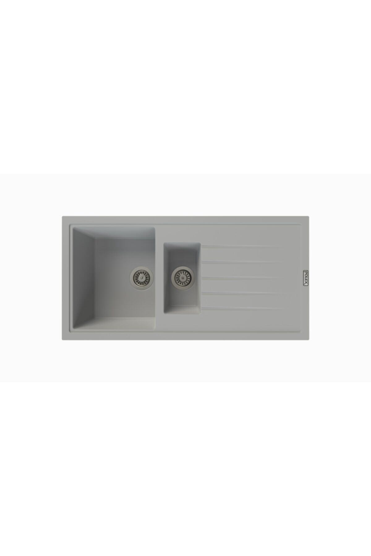 POLEX Cristalüx Granit Eviye P01 Gri