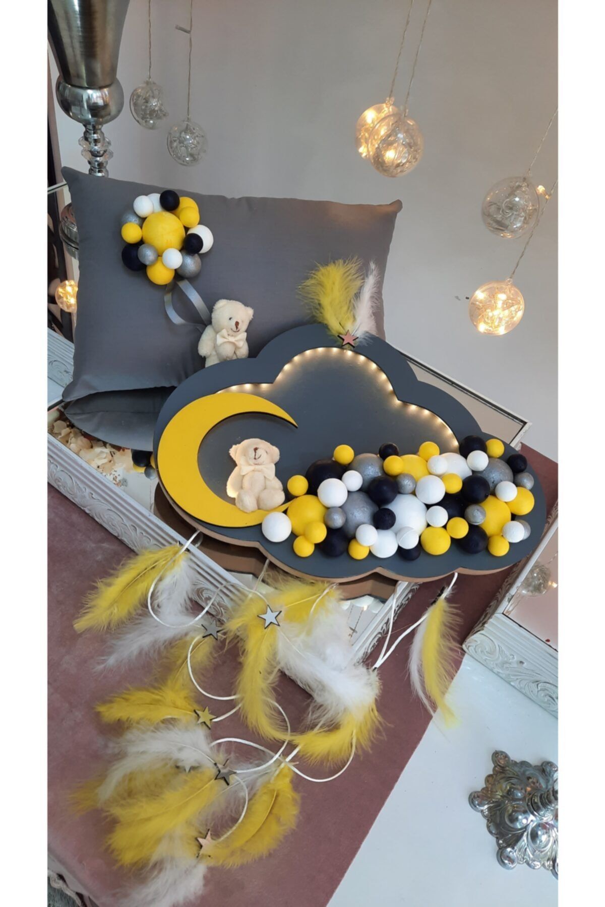 ARMAGAN BEBEK NİKAH ŞEKERİ Bubble Kapı Süsü & Yastık