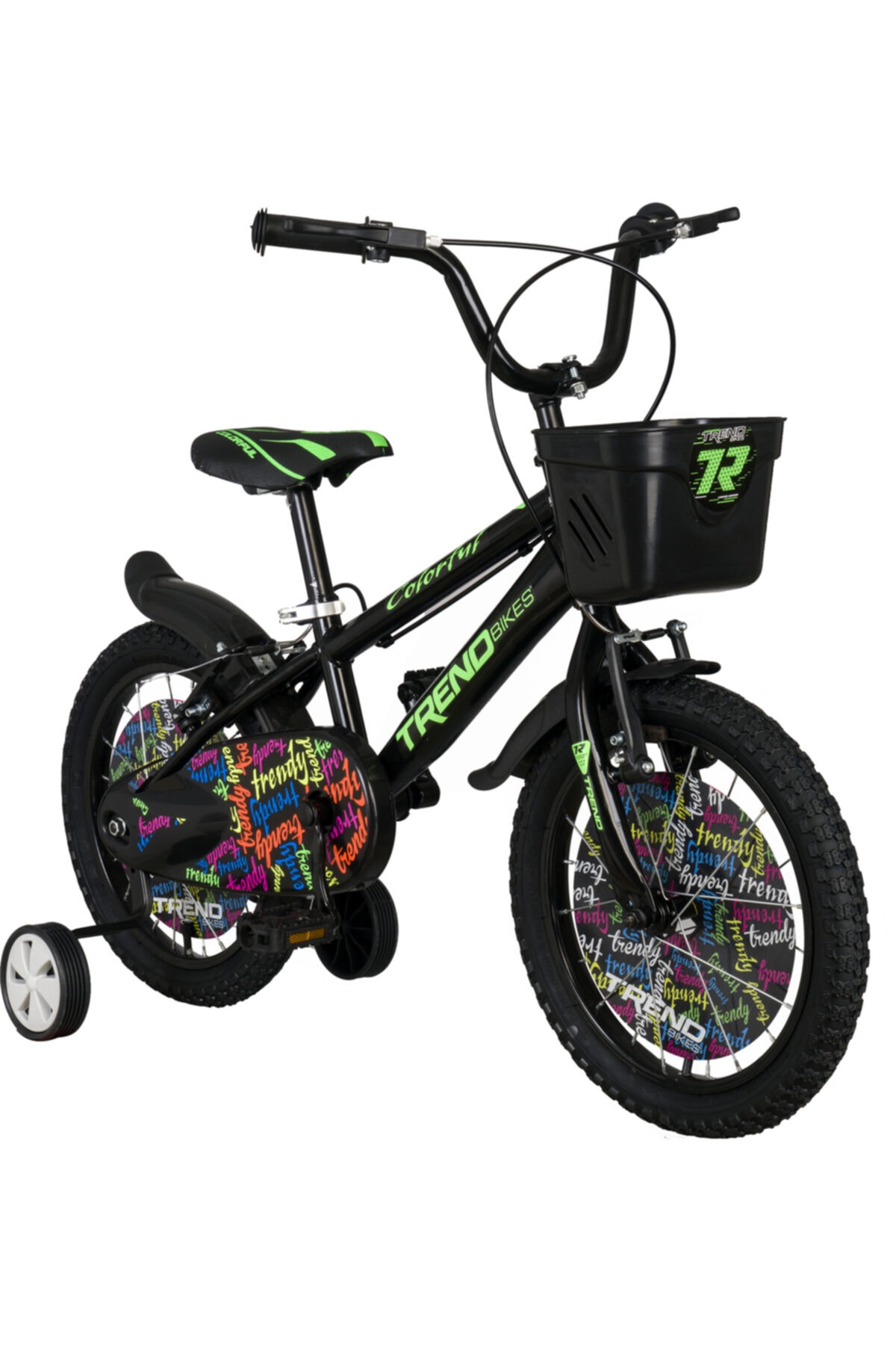TRENDBIKE Bmx Black 16 Jant 4-6 Yaş Erkek Çocuk Bisikleti, Siyah - Neon Yeşil
