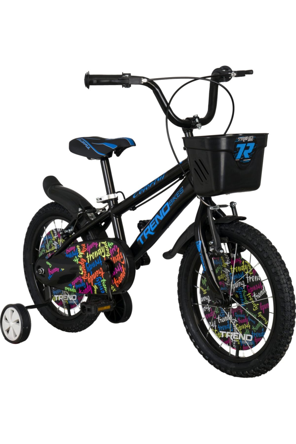 TRENDBIKE Bmx Black 16 Jant 4-6 Yaş Erkek Çocuk Bisikleti, Siyah - Mavi
