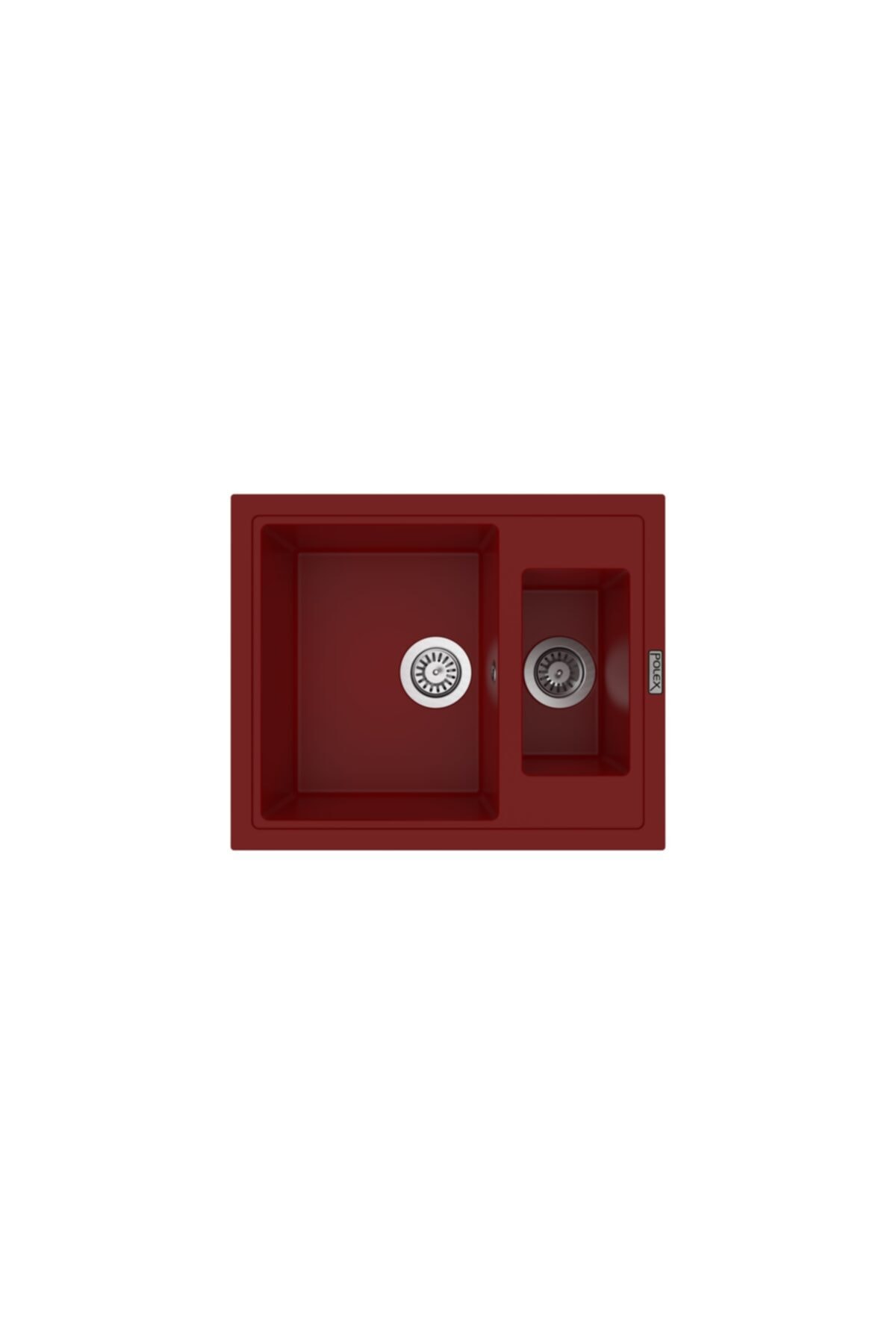POLEX Cristalüx Granit Eviye P04 Bordo