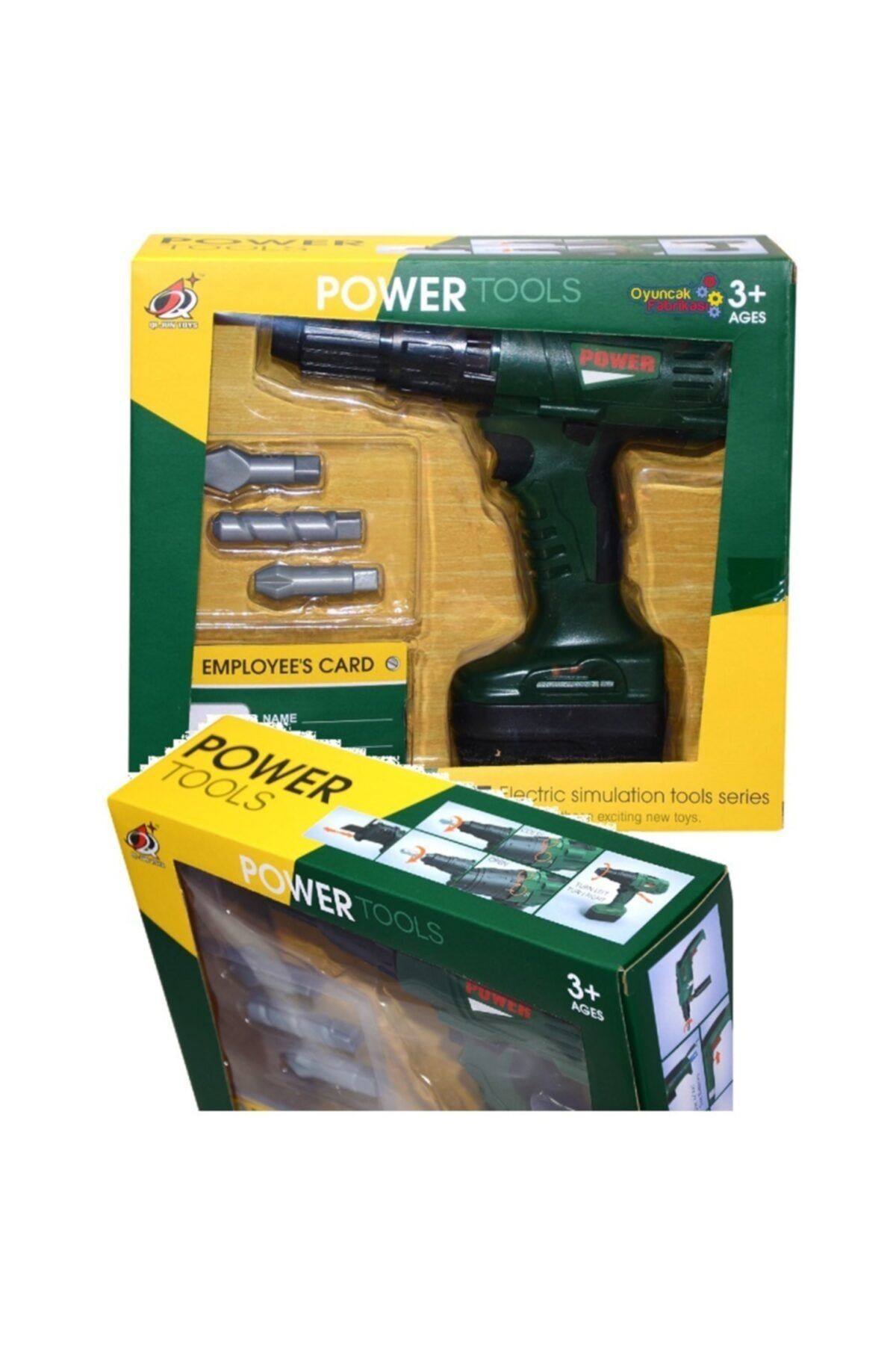 Miajima Power Tools Usta Tamirciler Oyuncak Pilli Matkap Seti