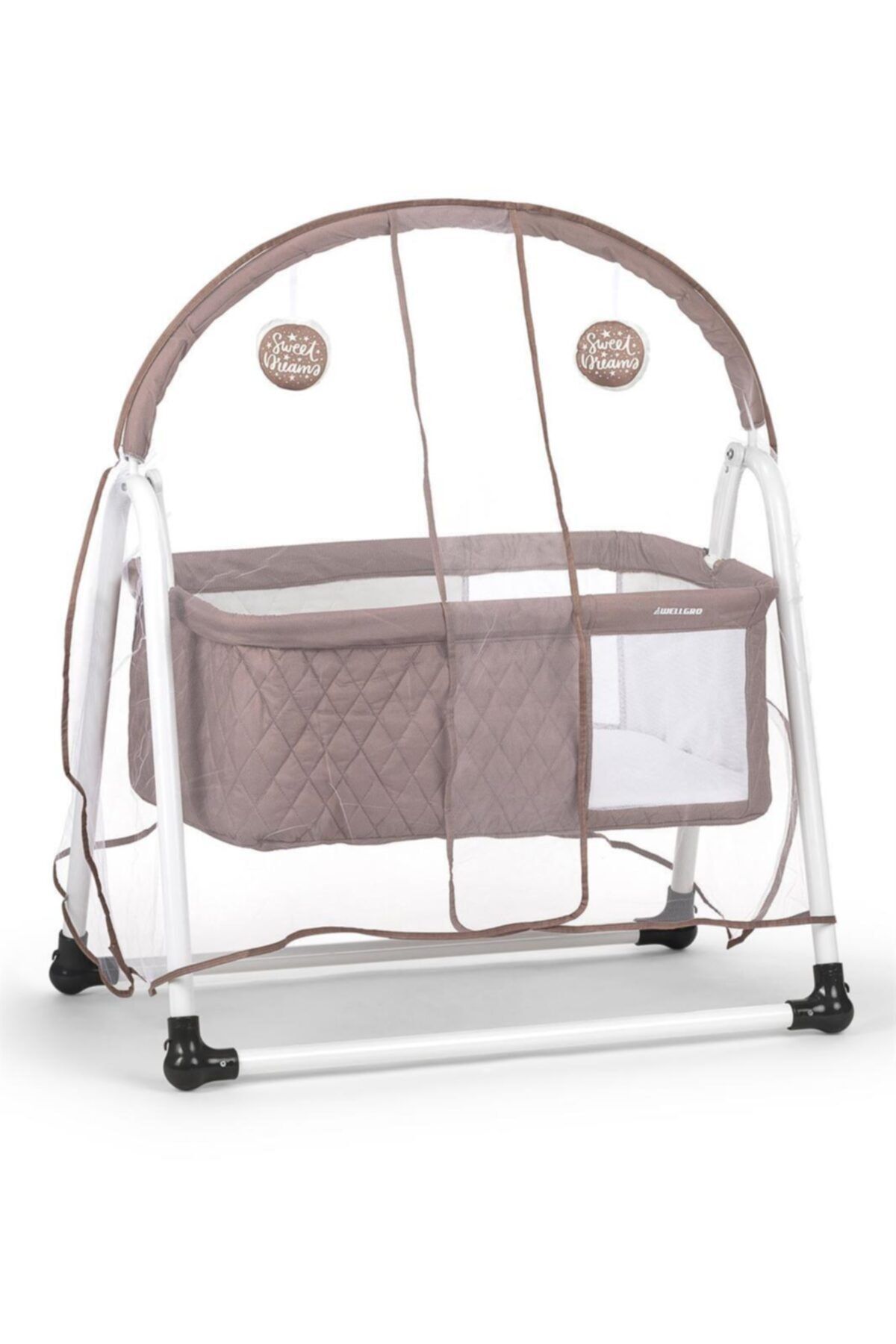 Wellgro Sweet Dreams Sallanır Bebek Beşiği Vizon