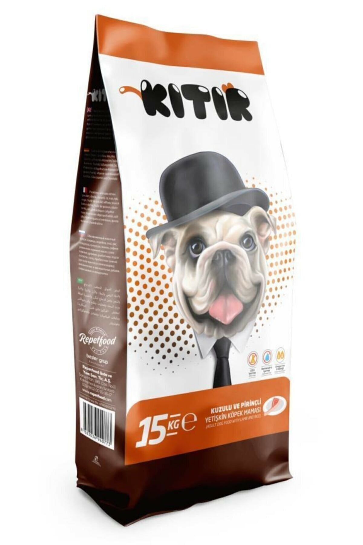 Kıtır Kuzu Etli Ve Pirinçli Yetişkin Köpek Maması 15 kg
