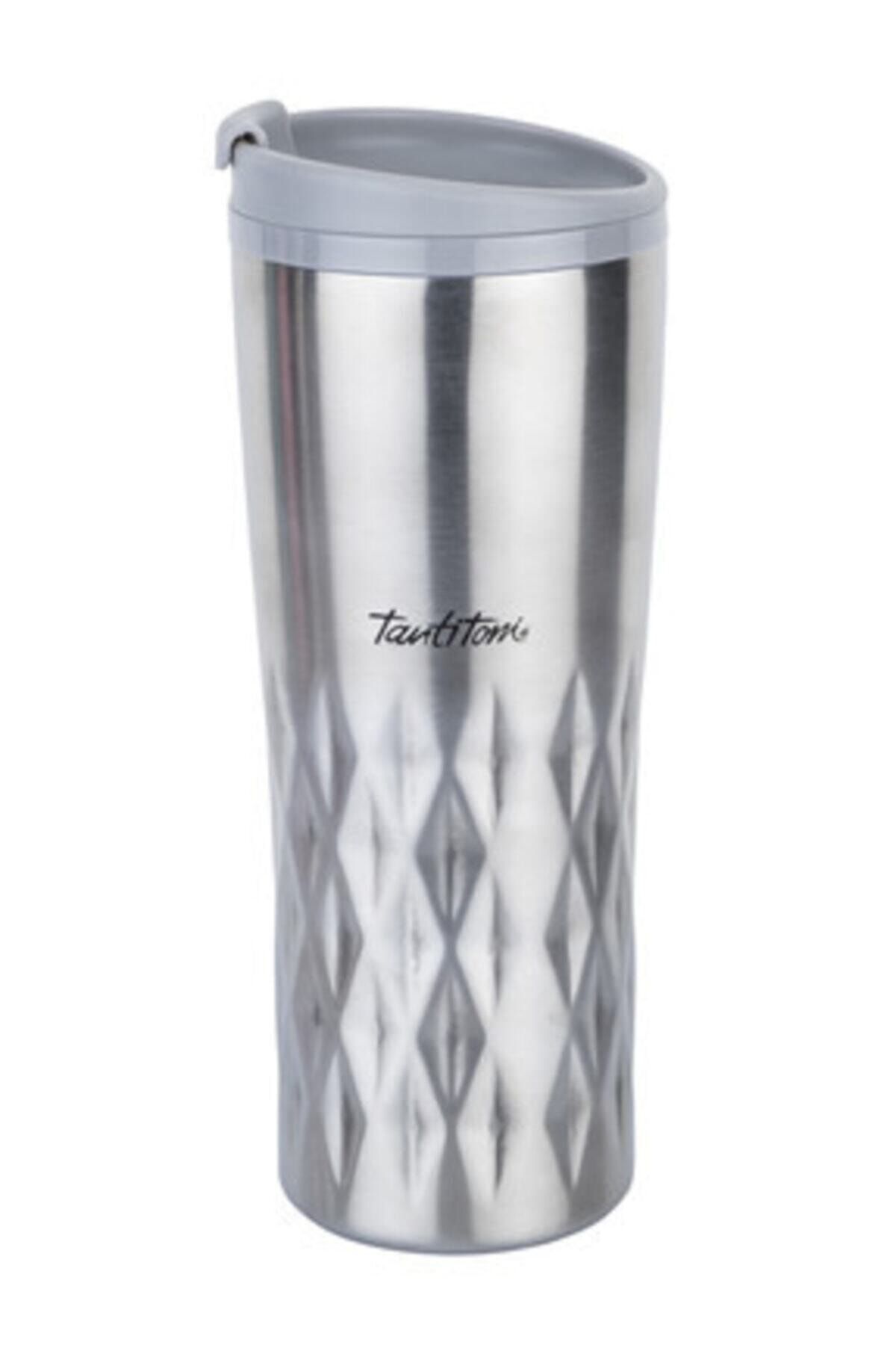 Tantitoni Sılver Yıldız Desenli Paslanmaz Çelik Termos 470ml