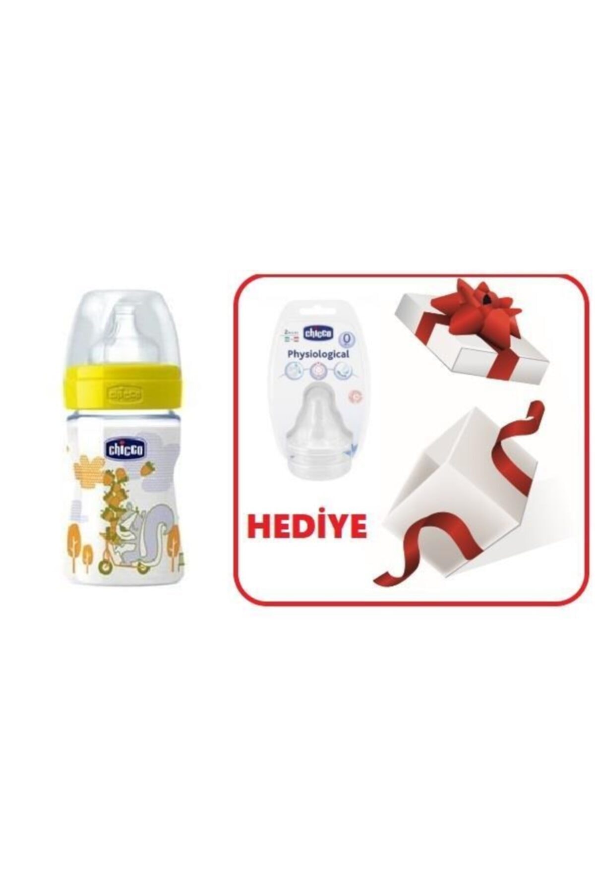 Chicco Silikon Uç Hediyeli Pp Biberon Normal Akış 0ay 150 ml