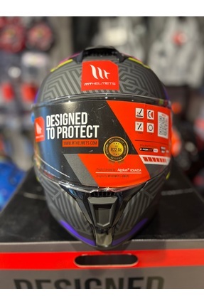 Helmets Targo S Brik C8 Mat (şeffaf vizörlü) kask Image 3