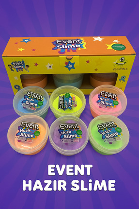 6 Farklı Renk Slime Set Hazır Slaym Oyun Hamuru Image 0