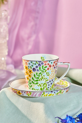 Fiore Çay Fincanı ve Tabağı 260 ml Image 0