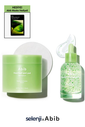 Akne Karşıtı İkili Set – Heartleaf Teca Serum 50ml + Spot Pad 80 Adet, Hassas Ciltler İçin (SELENJI) Image 0