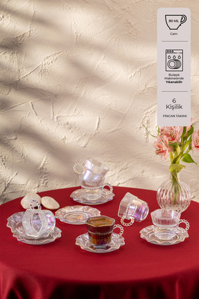 Hatrı Var Gökkuşağı 80 ml 6'lı Kahve Fincan Takımı Image 0