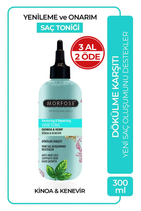Kinoa ve Kenevir İçeren Dökülme Karşıtı Saç Toniği 300 ml Image 0