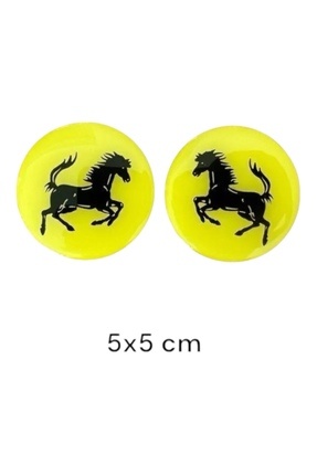 Ferrari Damla Sticker Çıkartma 5x5 Cm 2 Adet Motorsiklet Araç Kask Leptop Image 0