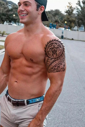 MAORİ MODEL GEÇİCİ DÖVME TATTOO Image 0