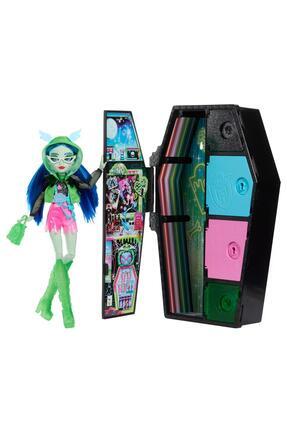 Orjinal Monster High Bebekleri Gizemli Arkadaşlar Neon Monster High Seri 3 Bebekleri Ghoulia Image 0