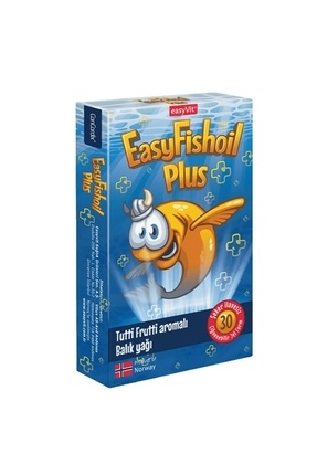 Easyfishoil Plus Tutti Frutti Aromalı 30 Çiğnenebilir Jel Tablet Image 0
