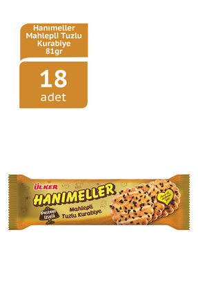 Hanımeller Mahlepli Tuzlu Kurabiye 81 Gram X18 Adet Image 0