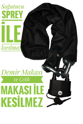 Grade80 10 Mm Kalınlık 2 Metre Kesilmez Motorsiklet Zincir Kilit Motor Kilidi Motosiklet kilidi Image 0