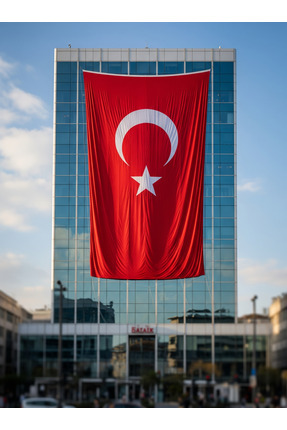 Büyük Boy Türk Bayrağı 300×450 – Raşel Kumaş, Tok Duruş Image 0