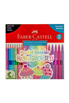 Faber-Castell Pastel Renkler Hayal Gücü Seti 20 Renk 5178000107 Image 0