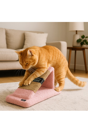Lüks Kedi Tırmalama Tahtası Velsoft Kumaş Tırmalama Image 0