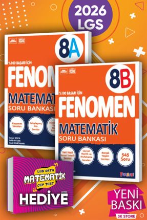 2026 LGS 8.Sınıf Matematik A ve B Soru Bankası 2li Set (Karekök Matematik Cep Test Hediyeli) Image 0