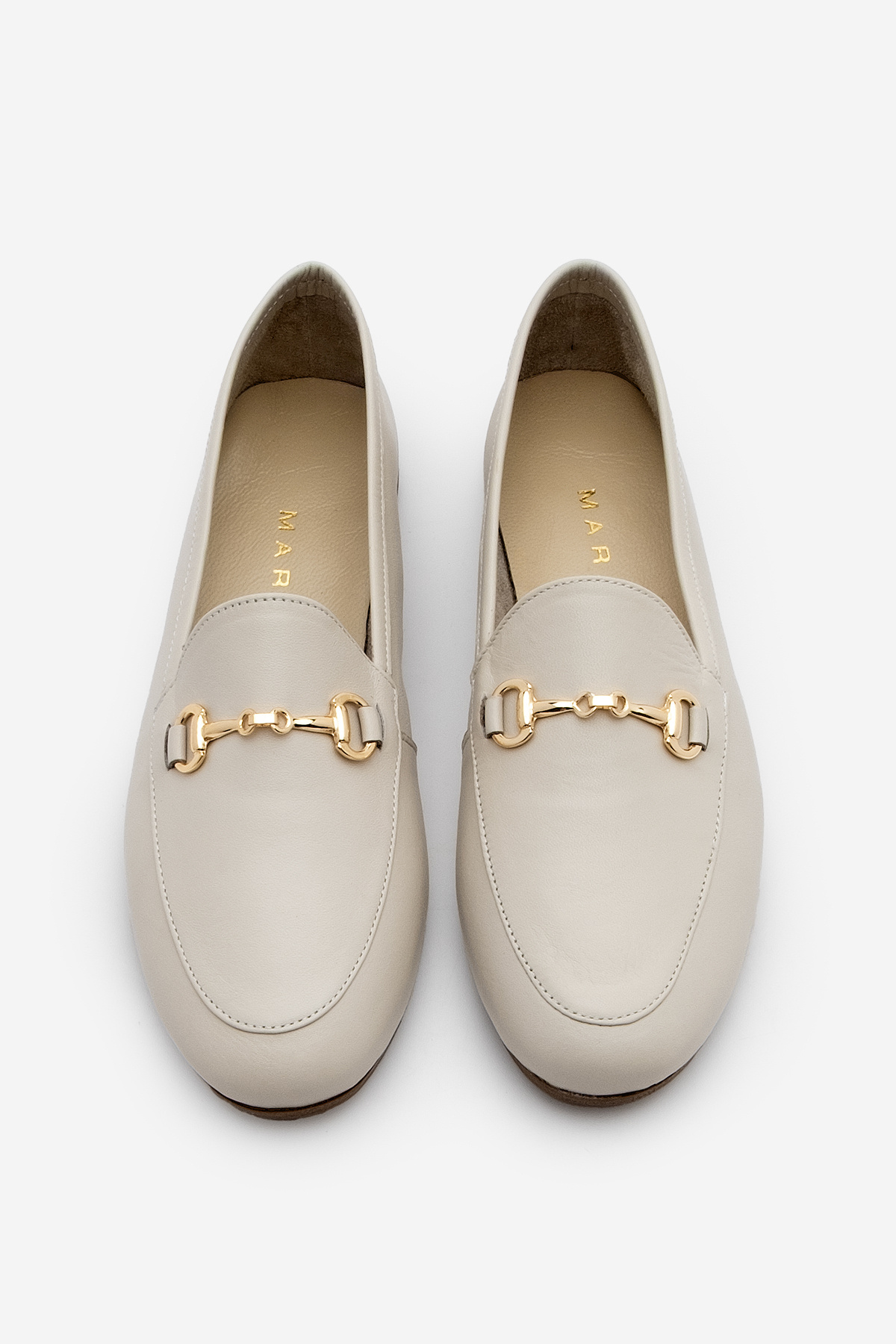 زنجیر چرم اصل زنانه کفش راحتی تانله بژ