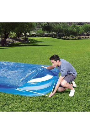 Dikkat!.. Havuz Değildir Toz Böcek Yosun Yaprak Kirden Koruma Amaçlı Şişme Havuz Örtüsü 305 X 183 Cm Image 0