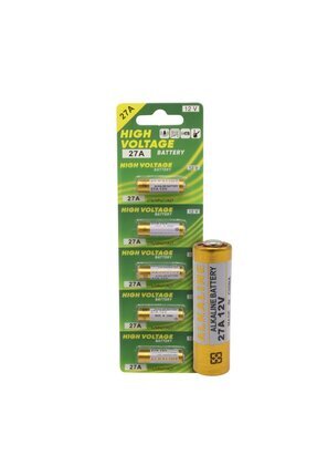 MN27A 12 Volt 27A İnce Alarm Pili Alkaline Batarya (5'LI Paket) Image 0