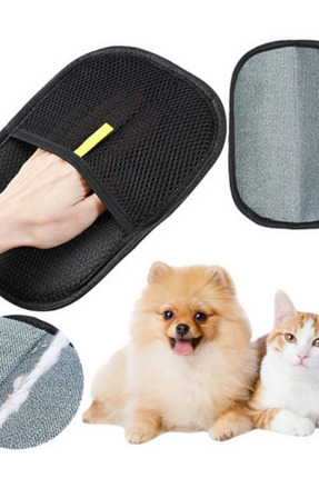 Çift Taraflı Statik Kedi Köpek Tüy Temizleme Eldiveni Giysiler Mobilyalar Halılar İçin Image 0
