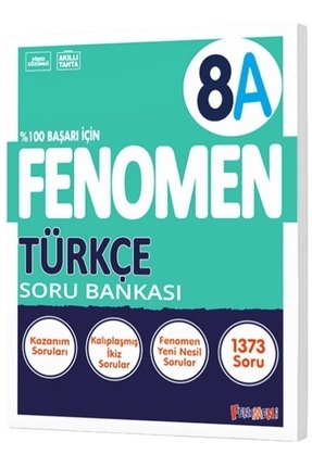 Fenomen Okul 8. Sınıf Türkçe Soru Bankası A 2025/2026 Müfredata Uygun Image 0