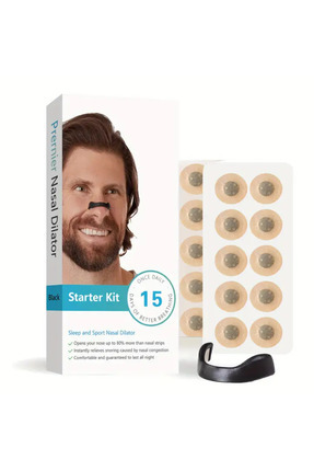 Manyetik Burun Açıcı Aparat + 20 Adet Bant (Nasal Dilator- Nefes Açar) Image 0