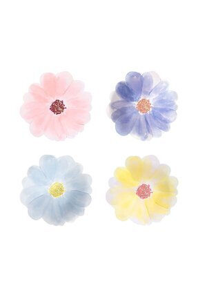 - Flower Garden Plates - Çiçek Bahçesi Tabaklar - S - 8'li Image 0