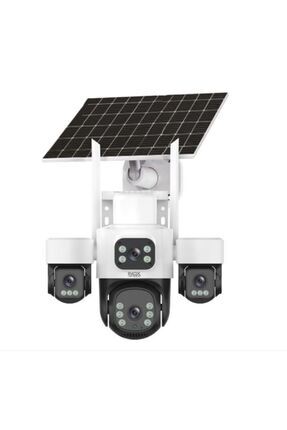 X14 4 Kameralı Solar Güvenlik Kamerası | Sım Kartlı & Esım Destekli | Kablosuz Güneş Enerjili Image 0