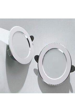 Schuar 5w 3 Renk Sıva Altı Led Downlight Spot -beyaz Krom Kasa (1 Adet) Image 0